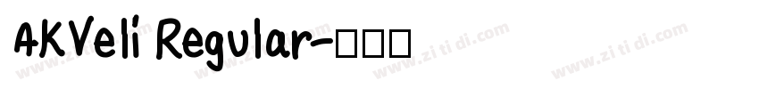 AKVeli Regular字体转换